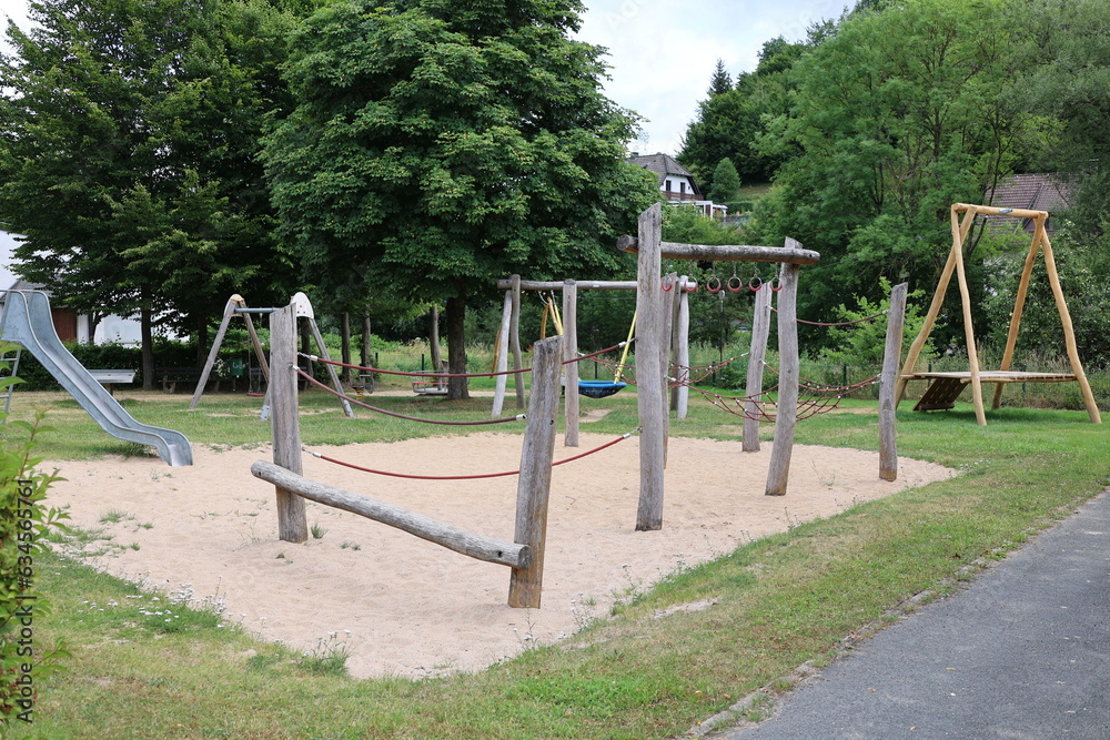 Kleiner Park in Balve im Sauerland