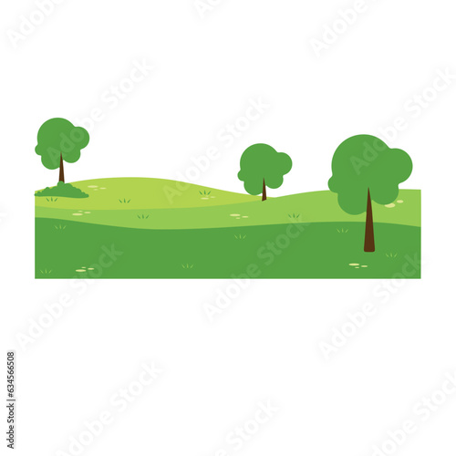 Green Field Vector photo