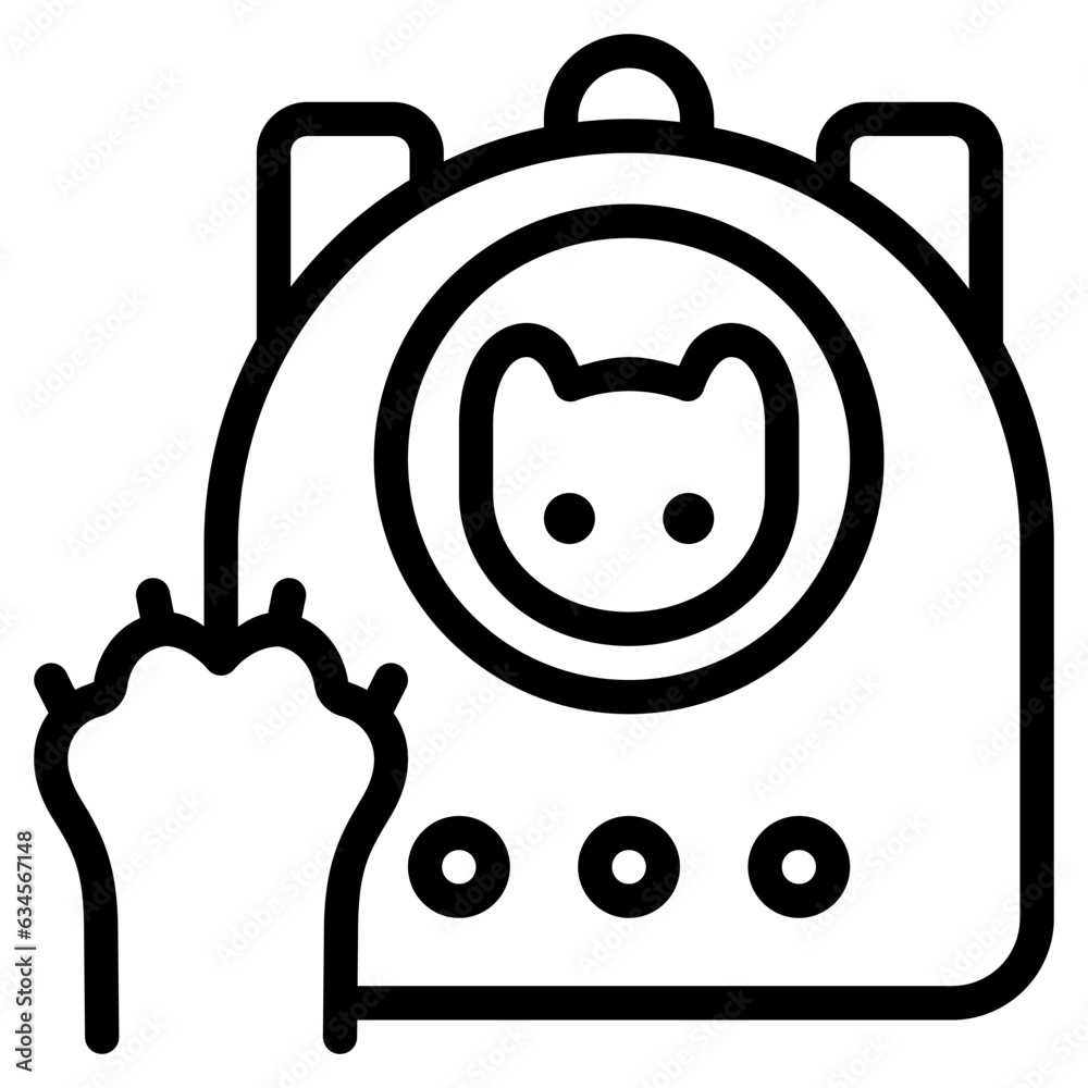 pet-carrier-icon-with-outline-style-suitable-for-website-design-logo