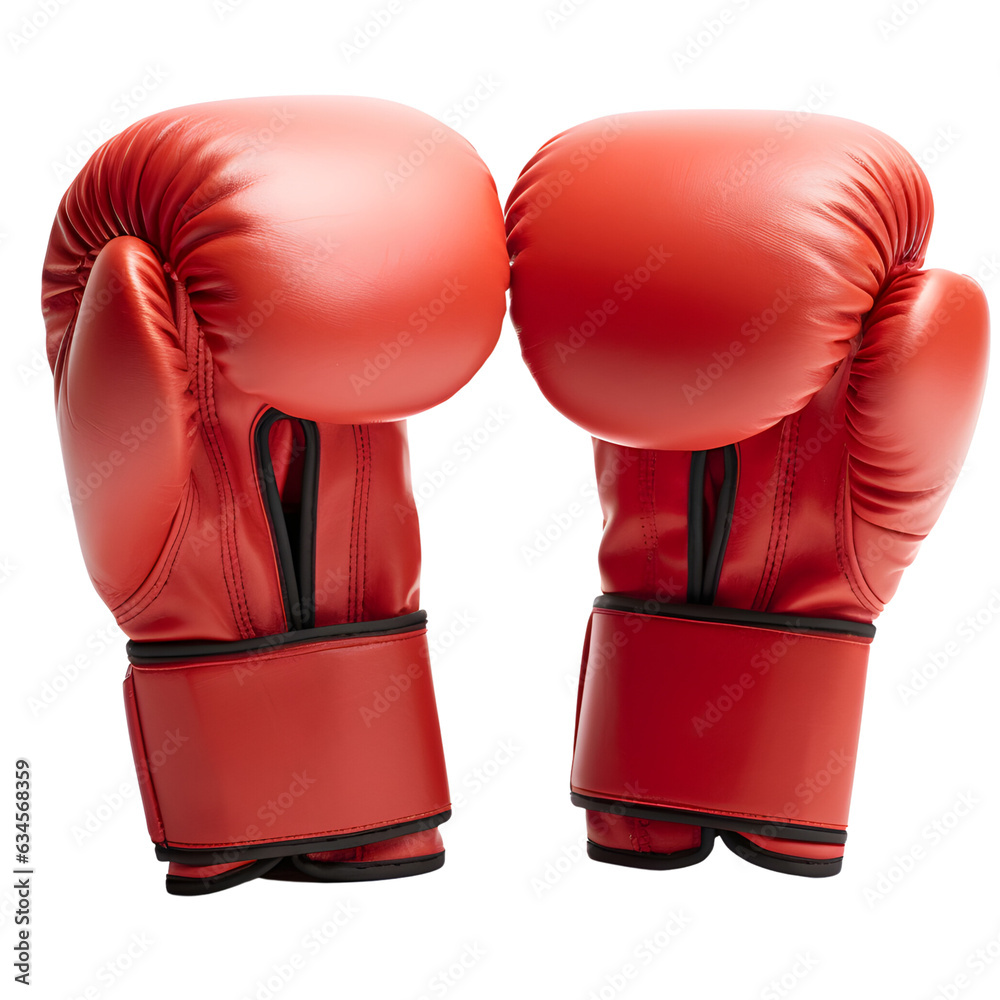 Digital Camo Red White And Black Print Pattern Boxing Gloves