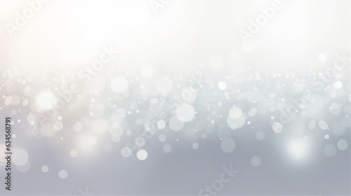 Abstract bokeh, futuristic light, white and gray color background, blured pattern. 3D illustration