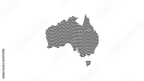 Australia relief map