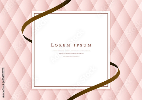 luxury ribbon frame design