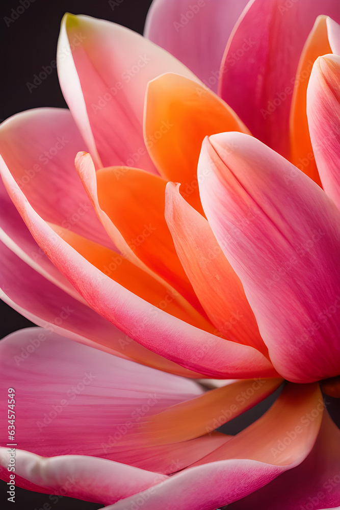 Pink and orange magnolia Pink and orange magnolia