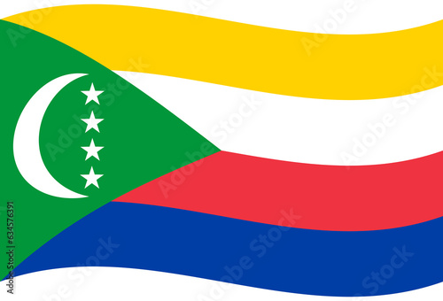 Free Download Comoros flag wave. Comoros flag. Flag of Comoros - GFXLoad