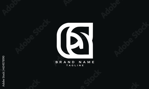 CAS, CSA, ACS, ASC, SAC, SCA,  CS, SC, Abstract initial monogram letter alphabet logo design