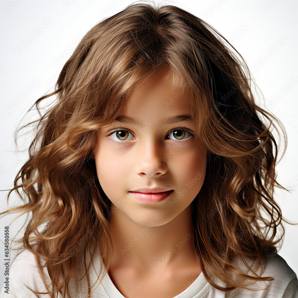 A professional studio head shot of an 11-year-old Andorran girl with a beaming smile and captivating eyes. A professional studio head shot of an 11-year-old Andorran girl with a beaming smile and captivating eyes.