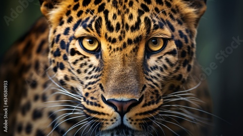 Close up portrait of a leopard © savvalinka