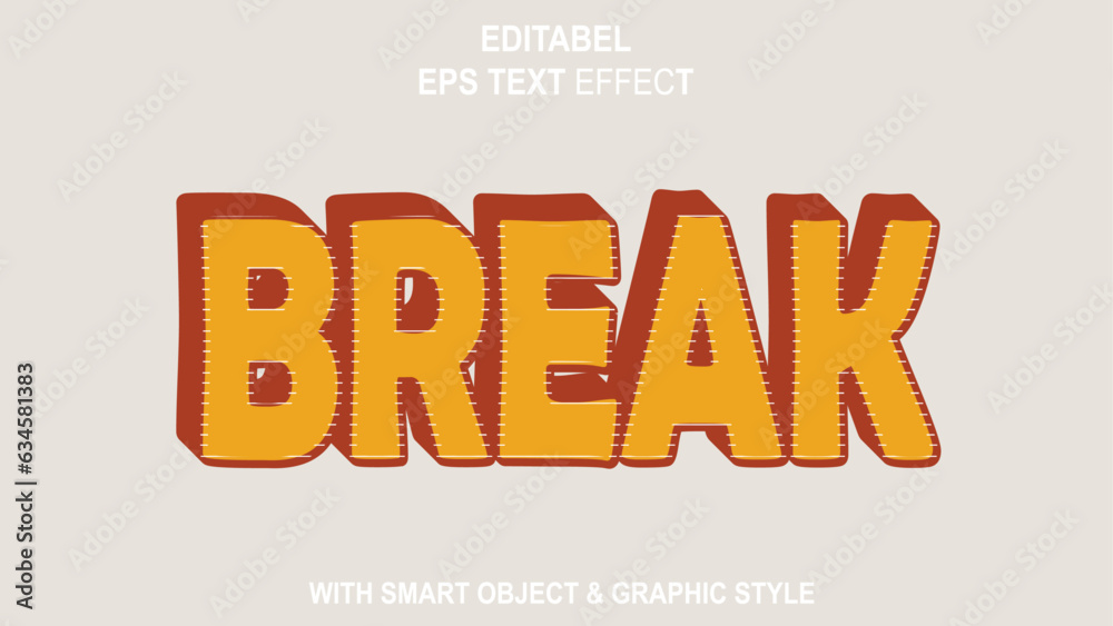 BREAK Text Effect