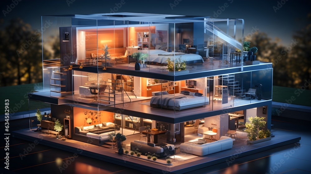 Creating Intelligent Homes: 3D Insights into Smart Home Automation