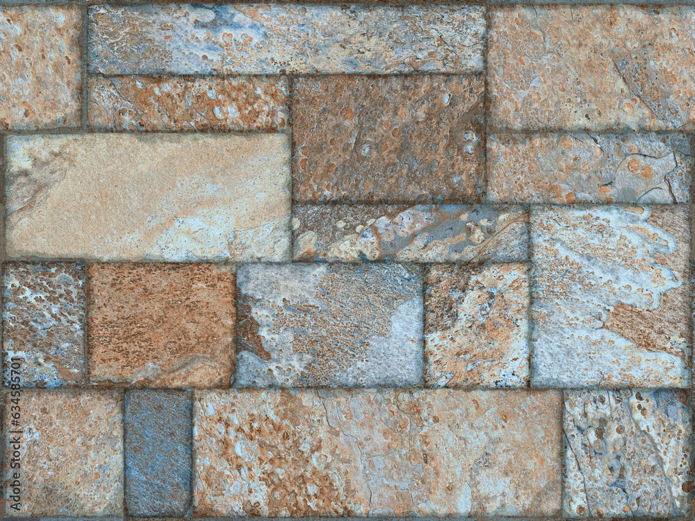 Naklejka premium Texture of a stone wall. Old castle stone wall texture background. Stone wall as a background or texture.