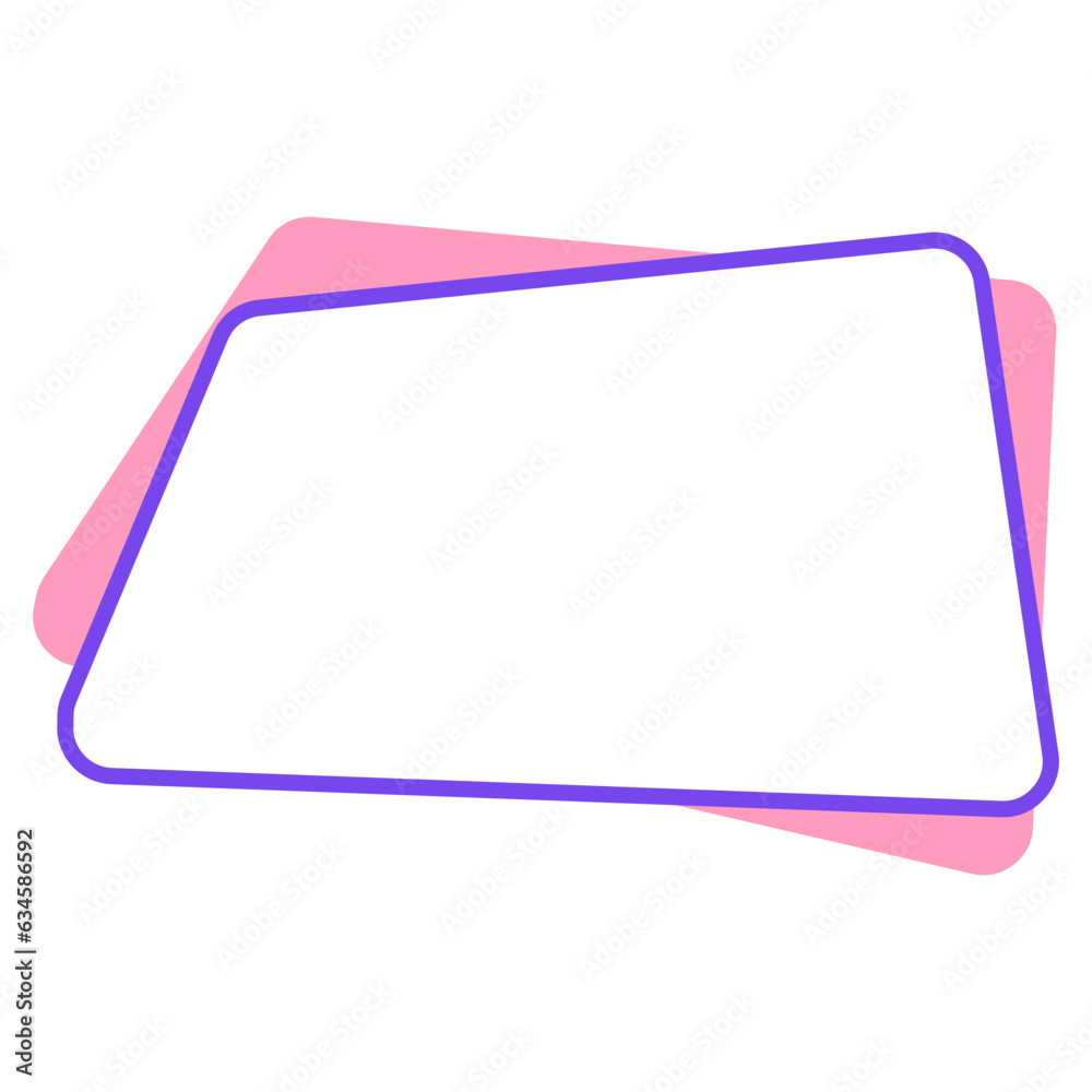 Pink and Blue Geometric Shape Frame Pink and Blue Geometric Shape Frame