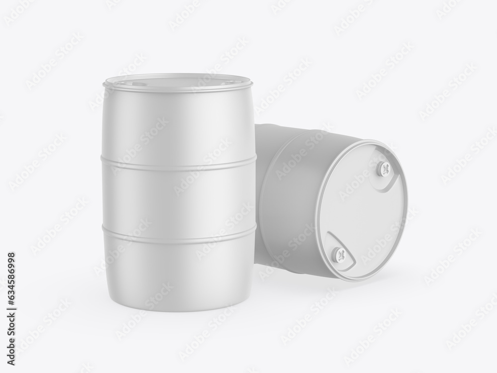 Oil and chemical Barrel blank template. 3d illustration. Oil and chemical Barrel blank template. 3d illustration.