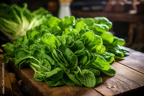 Fresh Raw Spinach Ingredient biological