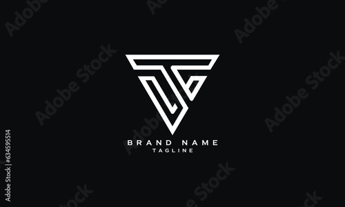 VTS, VST, TVS, TSV, STV, SVT, VT, TV, Abstract initial monogram letter alphabet logo design