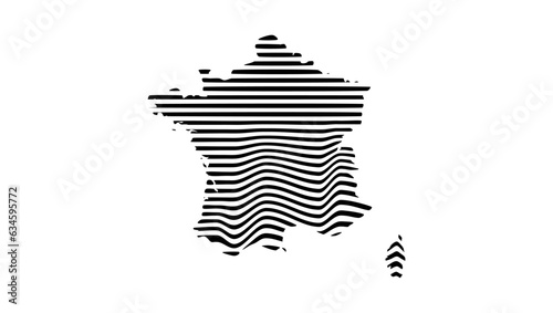 France relief map