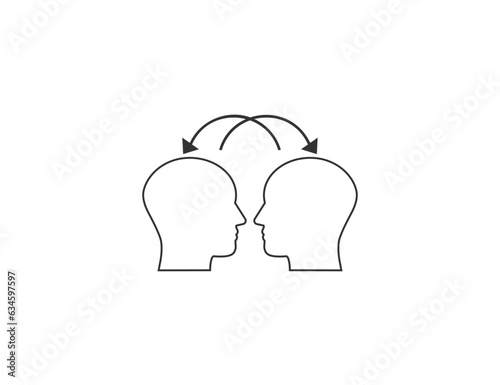 Empathy, care icon. Vector illustration.