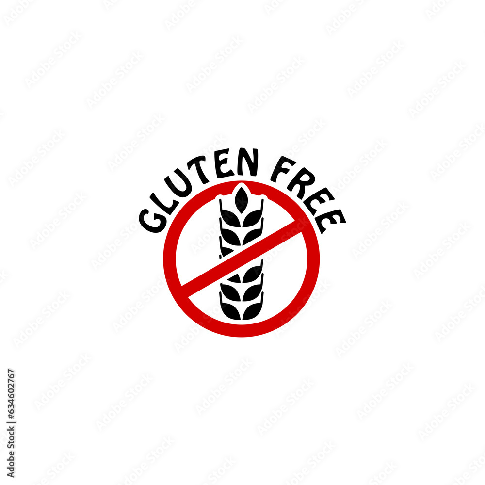 Gluten free circle icon isolated on transparent background Gluten free circle icon isolated on transparent background
