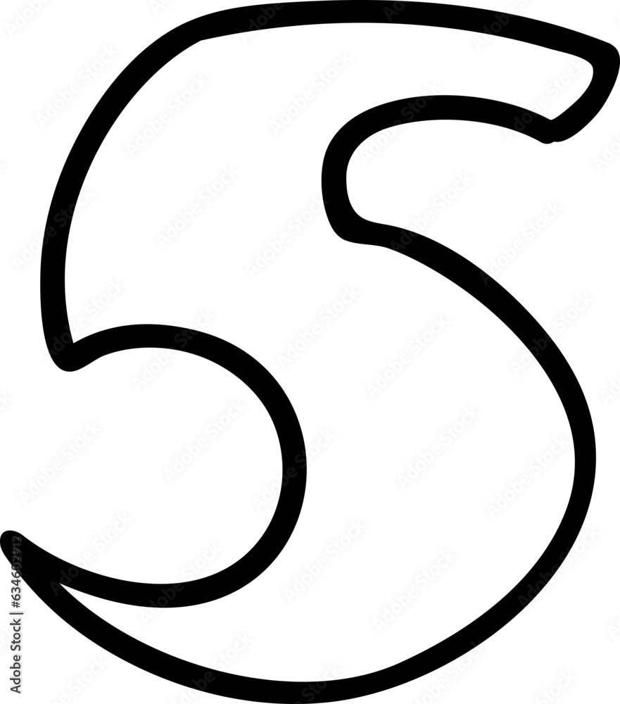 5 number alphabet line letter display font. 5 number alphabet line letter display font.