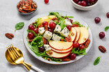 Fresh Apple Salad with Blue Cheese, Grapes, Pecans and Salad Mix, Fall Salad, Comfort Food