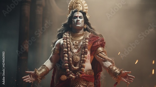 The hindu god brahma.generative ai
 photo