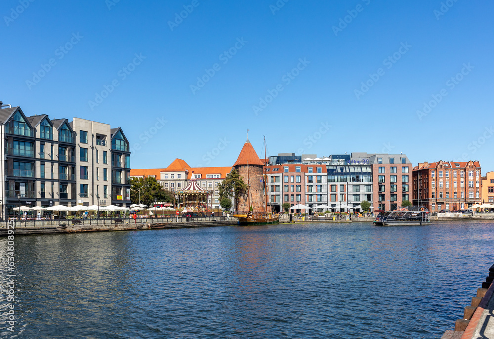 The architecture of the old Gdańsk at the Fish Market / Targ Rybny/ on the Motława riverbank
