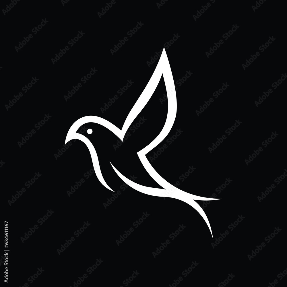 Bird logo or icon design inspiration. Bird logo or icon design inspiration.