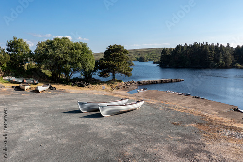 Aereal of Lough Craghy fishery by Dungloe in County Donegal - Ireland photo