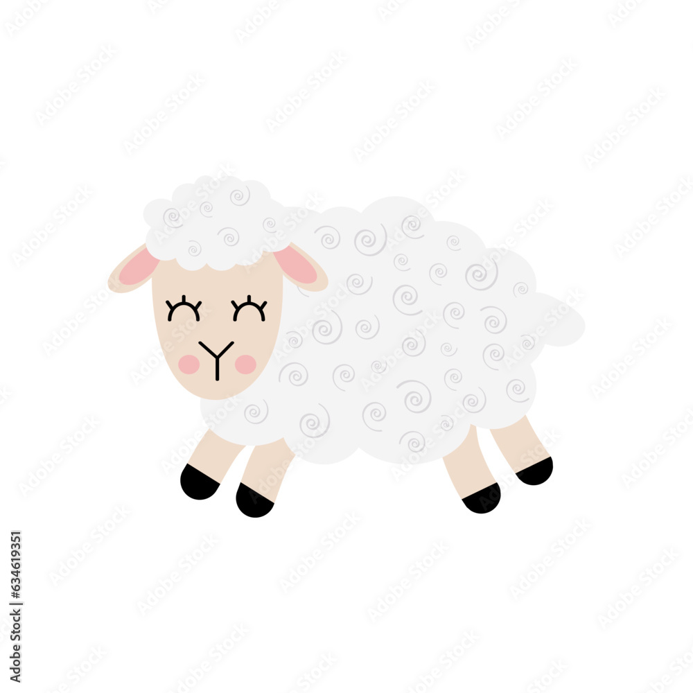 Obraz premium sheep cartoon