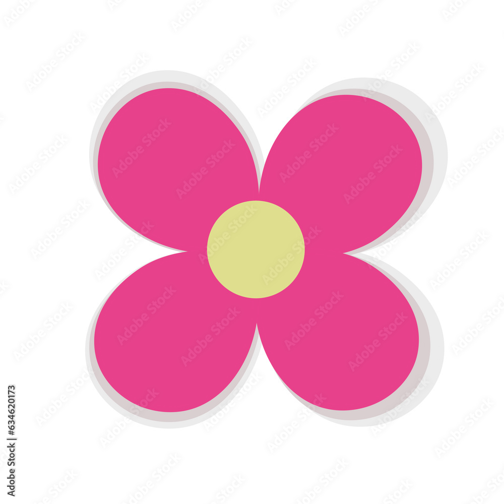 A pink simple flower A pink simple flower