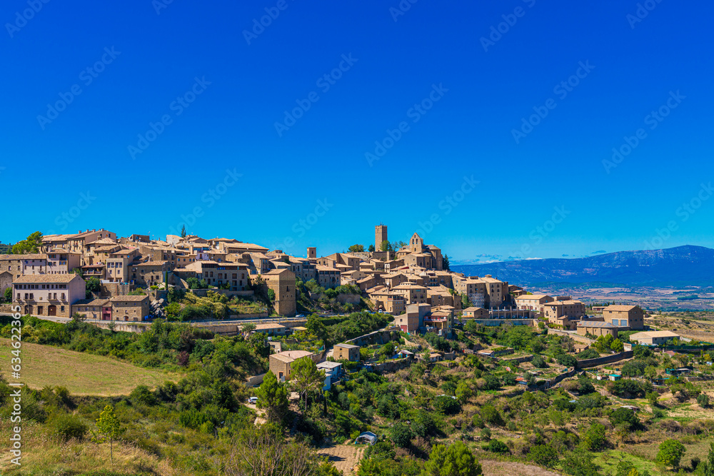Panoramic view of Sos del Rey Católico, one of the most beautiful town in Spain. 