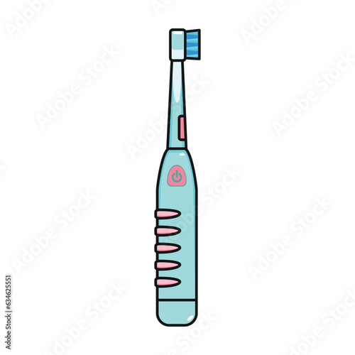 Toothbrush vector icon.Color vector icon isolated on white background toothbrush .