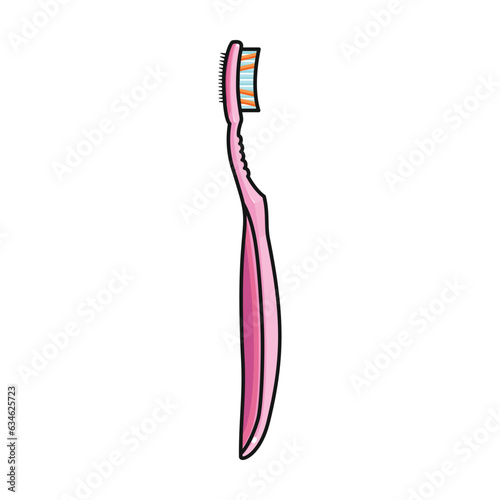 Toothbrush vector icon.Color vector icon isolated on white background toothbrush .