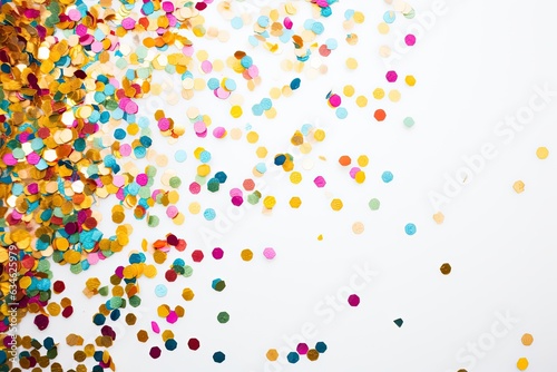 colorful background with confetti © ca-art