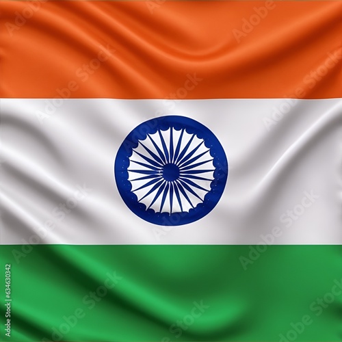 luxury Indian flag vector illustration, for 15th august and independence day