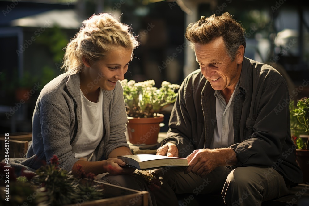 Elderly person offering advice and guidance to a young child - stock photography concepts Elderly person offering advice and guidance to a young child - stock photography concepts