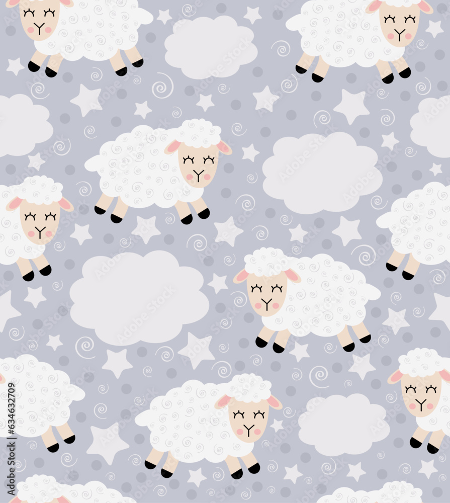 seamless pattern with sheep seamless pattern with sheep
