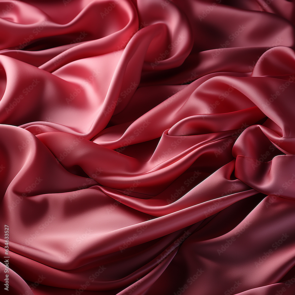 Obraz premium red satin fabric