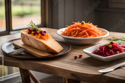 sandwich with salmon