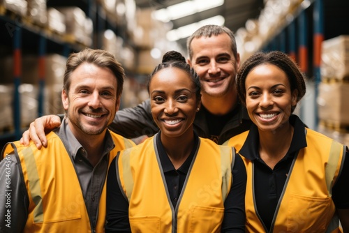 Group of friends volunteering at a food bank  - stock photography concepts © 4kclips