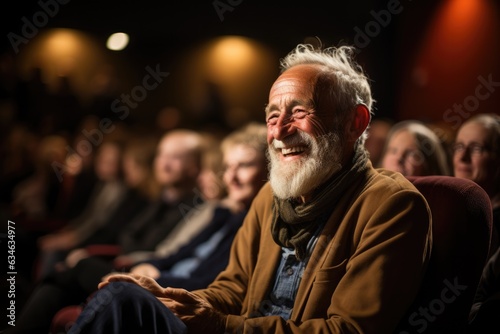 Man sharing a lifetime of experiences during a storytelling - stock photography concepts