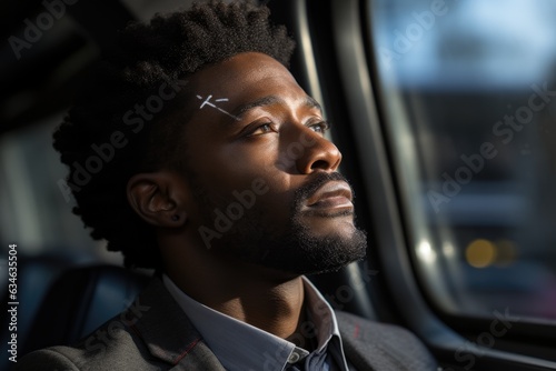 Person lost in thought while gazing out of a window - stock photography concepts