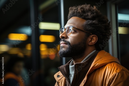 Person lost in thought while gazing out of a window - stock photography concepts