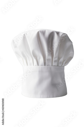 A perfect white chef / cook hat isolated on a transparent background