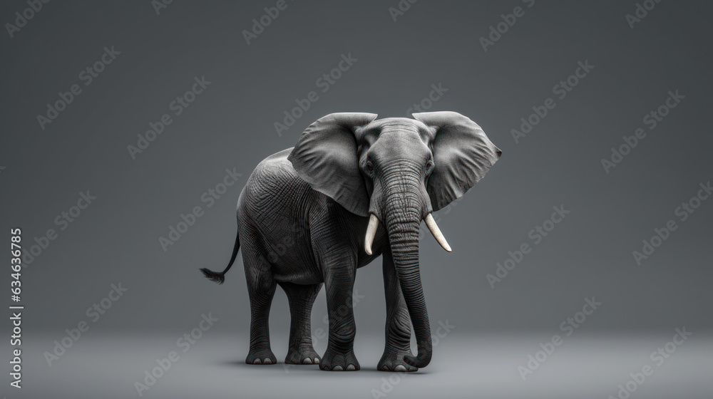 Obraz premium elephant on the isolated background