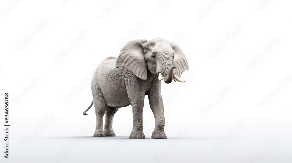 Obraz premium elephant on the isolated background