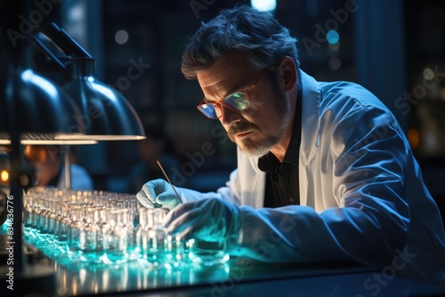 Scientist conducting experiments - stock photography concepts