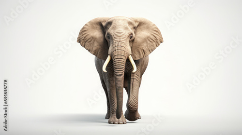 elephant on the isolated background