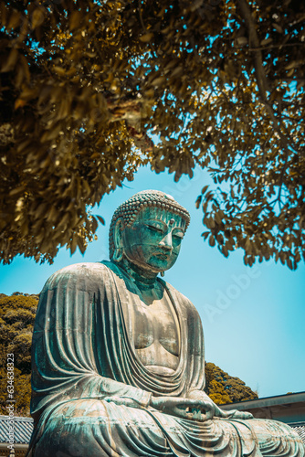 Statue of Amida Buddha in Japan, Kamakura.
Statua di Amida Buddha in Giappone. photo