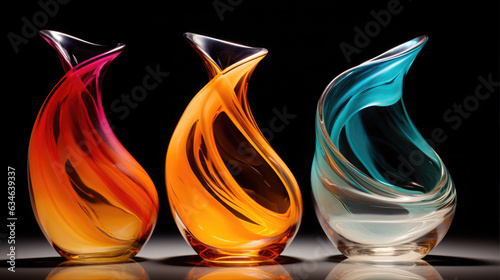 collection of colorful and contemporary glassware and tableware.